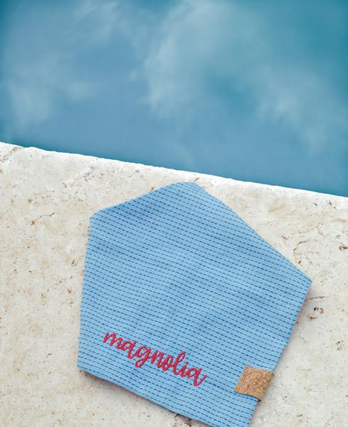 Embroidered Cotton Blend Bandana