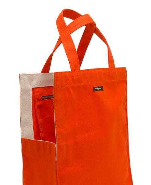 Shopping Bag Carrier with Mesh Window and Zippered Pocket