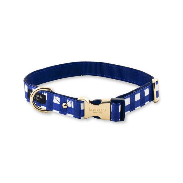 Navy Gingham Collar