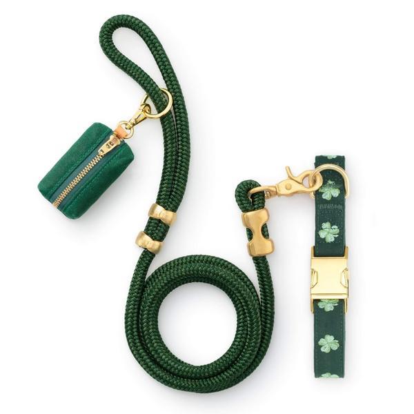 Clover Embroidered Collar Walk Set