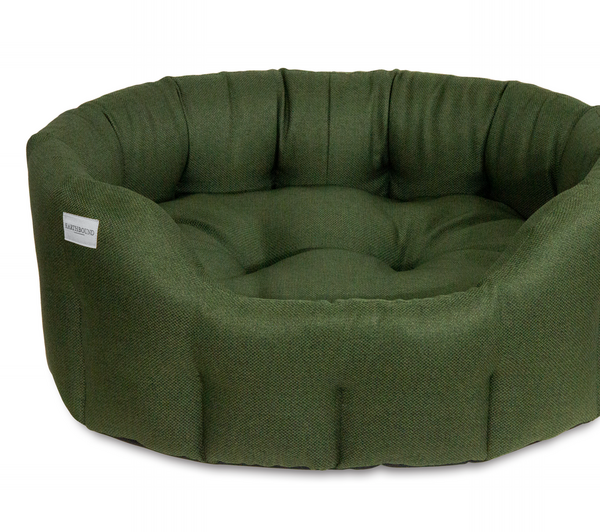 Round Morland Bed Dark Green