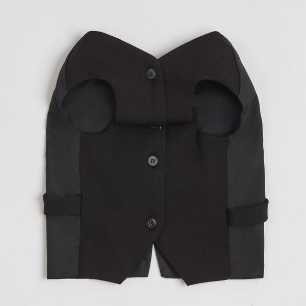 Sleeveless Waistcoat Black