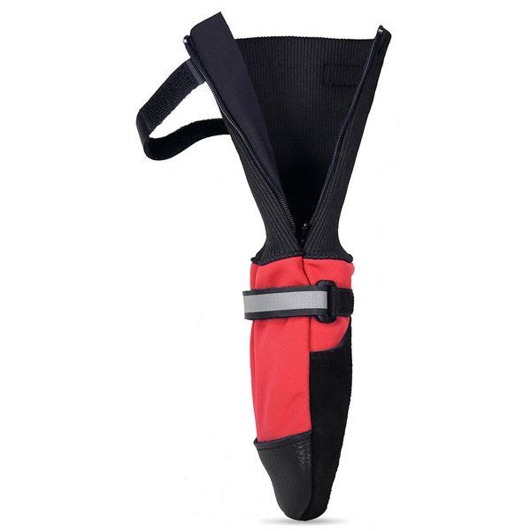 Deluxe Dog Boots with Large Zipper Opening and Top Cinching Strap