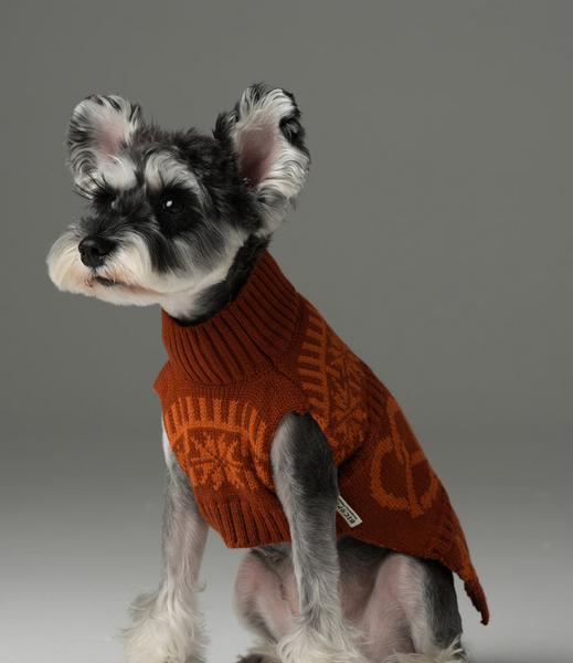 Pretzel Pet Sweater Toffee Orange