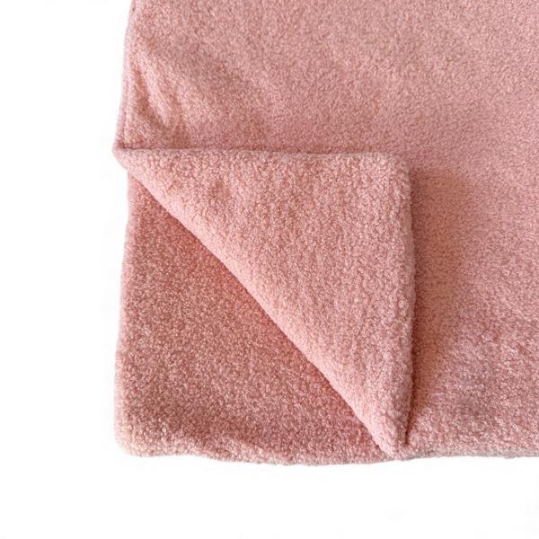 Teddy Fabric Blanket Pink 50 x 70 cm