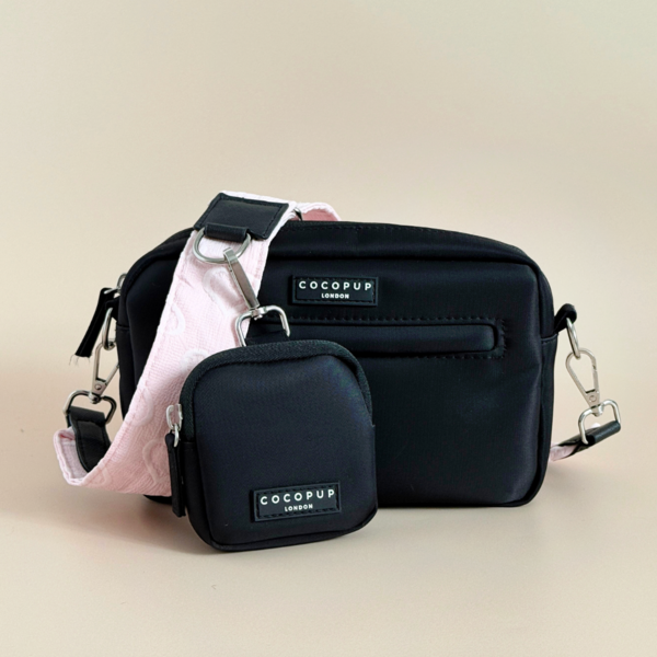 Luxe Walking Bag Bundle With Treat Pouch And Heart Strap