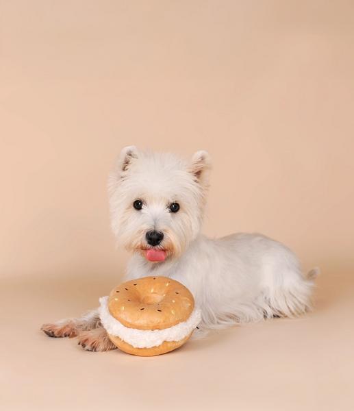 Bagel Plush Squeaky Toy