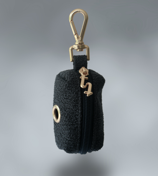 Midnight Boucle Waste Bag Holder