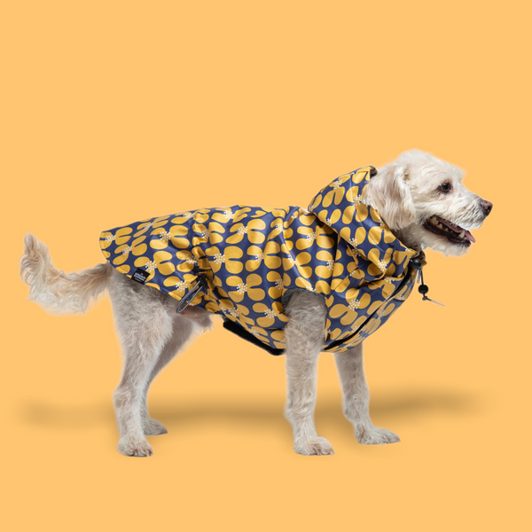 Waterproof Flowery Print Raincoat