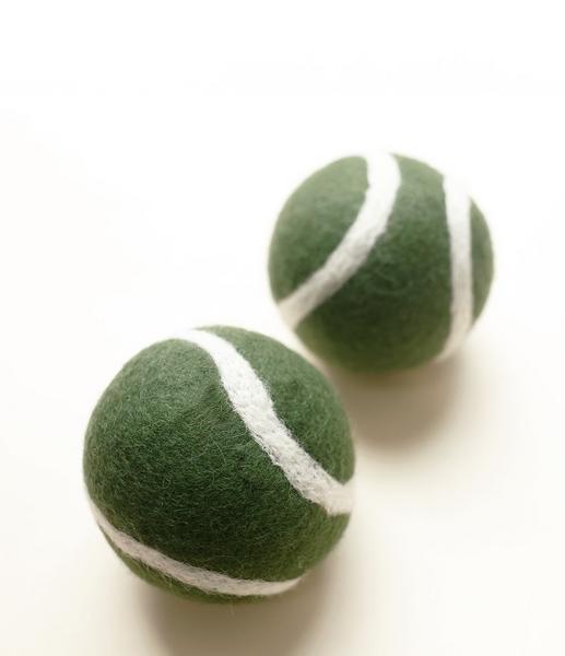 Holiday Wool Tennis Balls