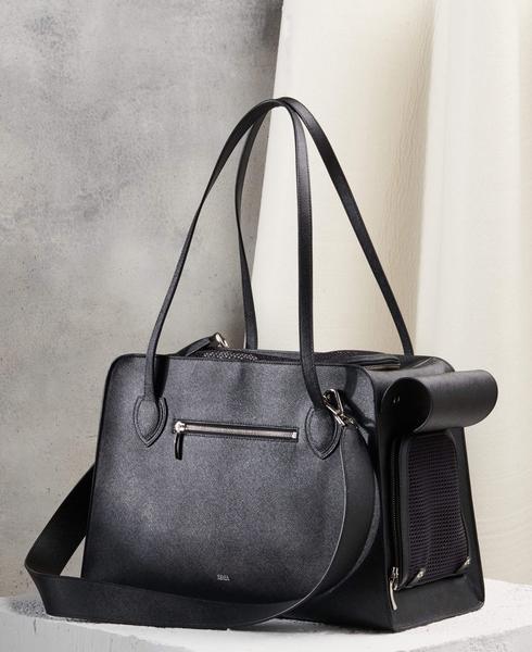 Vegan Black Canvas Pet Carrier