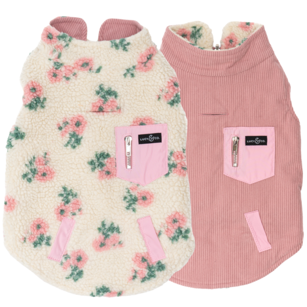 In Full Bloom Reversible Teddy Vest