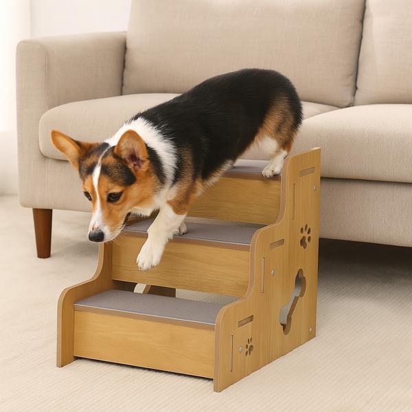 Safe Sturdy Wood Non-Slip Ramp Stairs