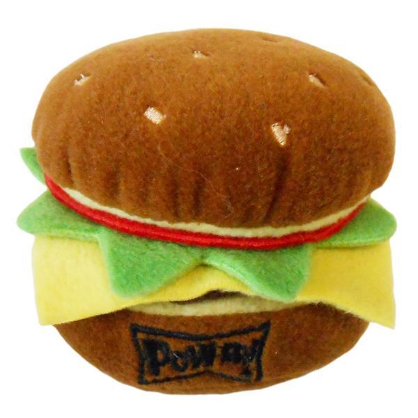 Hamburger Plush Squeaker Toy