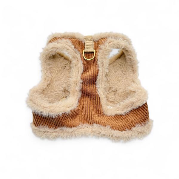 Soft Harness Cord In Ocher And Beige