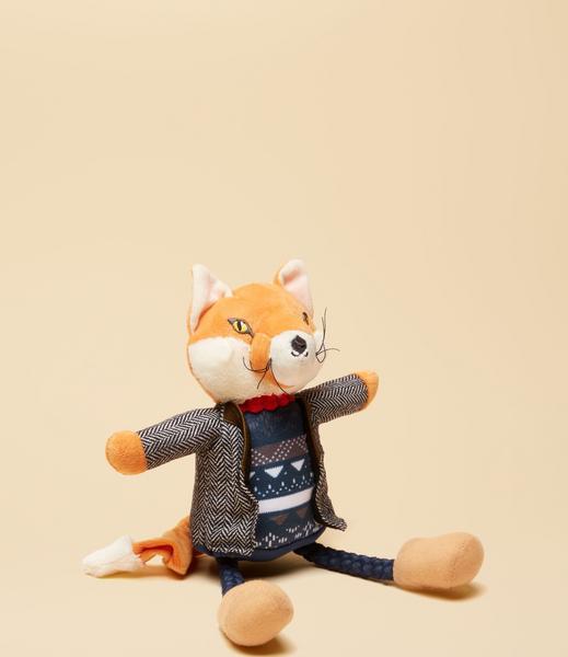 Tweed Fox Plush Pet Toy