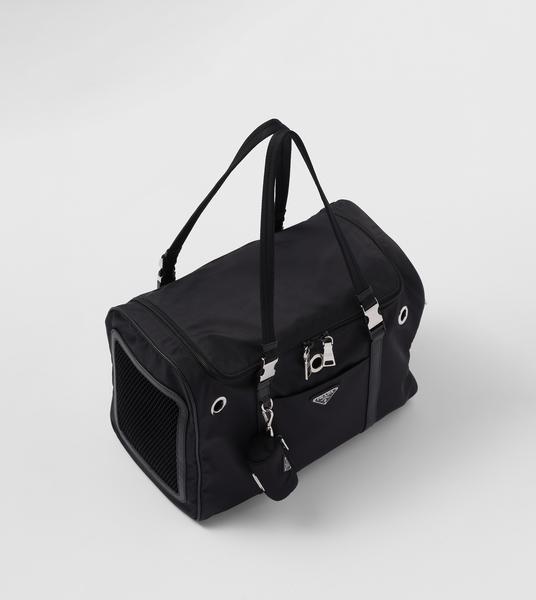 Re-Nylon And Saffiano Leather Pet Bag