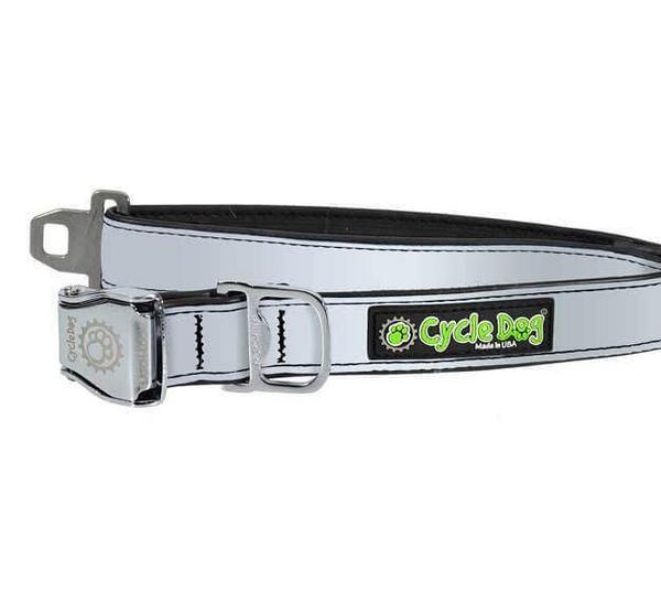 Silver Max Reflective Collar with Plastic Buckle