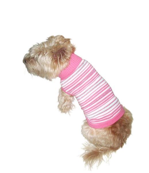 Lurex Striped Turtleneck Sweater