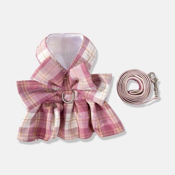 Fuji Harness and Leash Set in Checkered Design