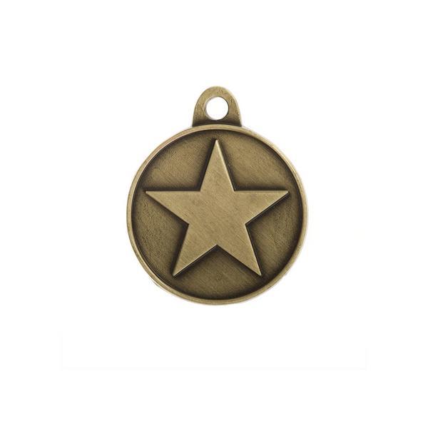 Star Tag Brass Zinc