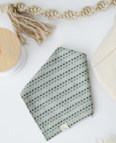 Reversible Embroidered Linen Blend Bandana