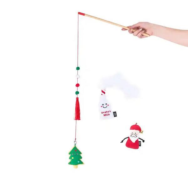 Holiday Santa Wand Toy with Cookies and Milk