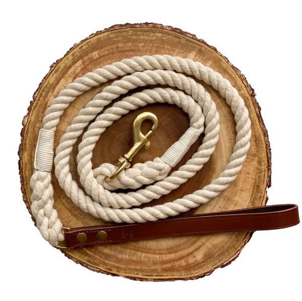 Cream Rope Leash