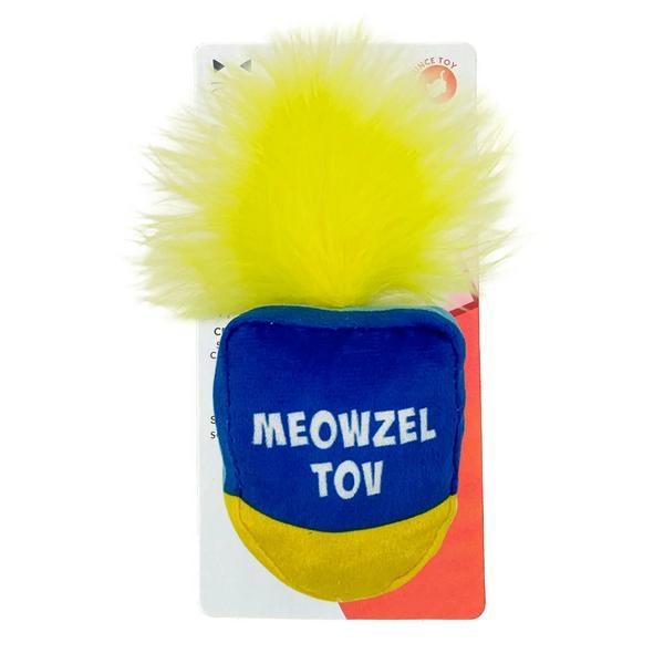 Yellow Dreidel Feather Toy