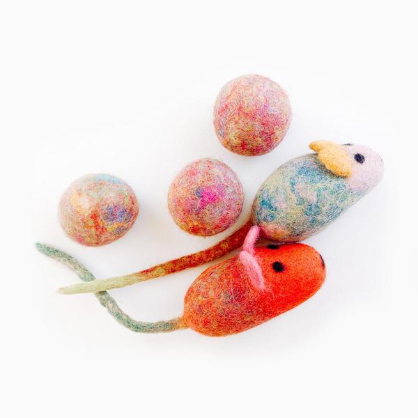 Wool Cat Toys Set