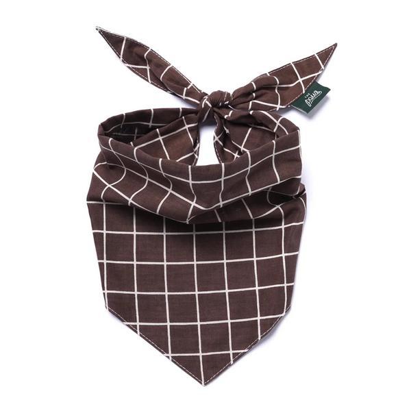 Brown Checker Bandana