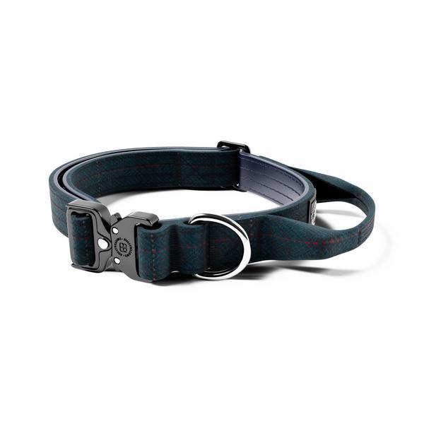 Tweed Combat Collar Handle And Rated Clip Midnight Blue