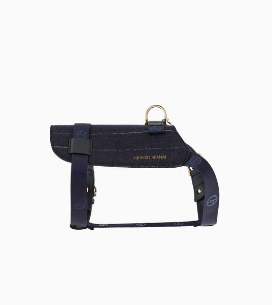 Harness in virgin wool and leather