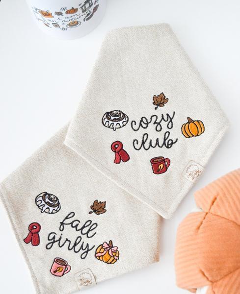 Embroidered Fall Cozy Bandana
