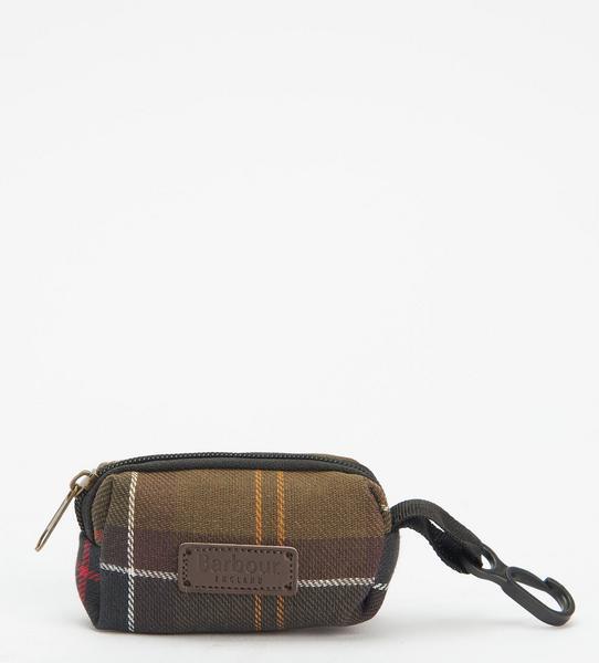 Classic Tartan Poop Bag Dispenser with Zipped Closure and Leather Badge