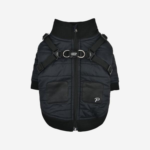 Quilted Bomber Jacket With Adjustable Harness