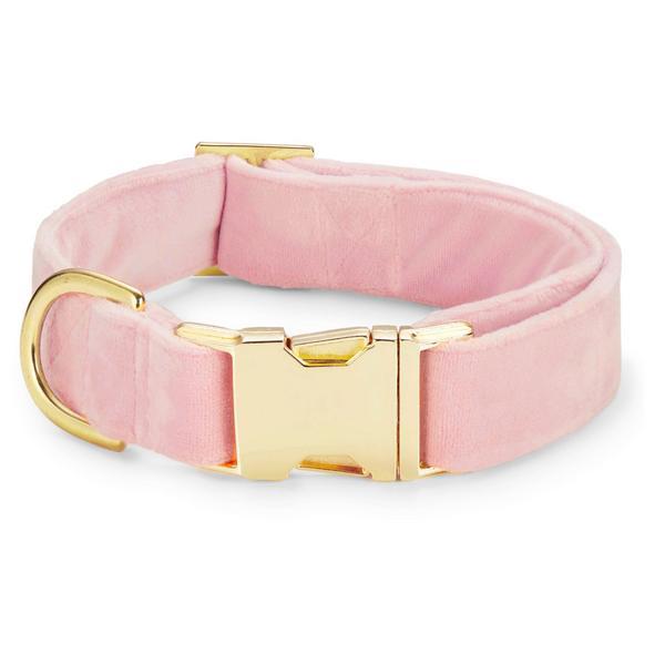 Blush Pink Velvet Collar