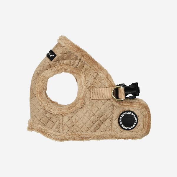 Quilted Fleece Vest With Faux Fur Trim