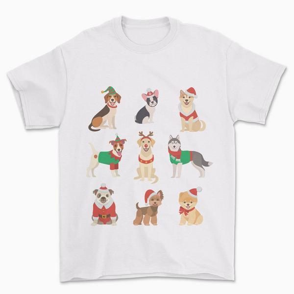 Santa Paws Festive Holiday T-Shirt