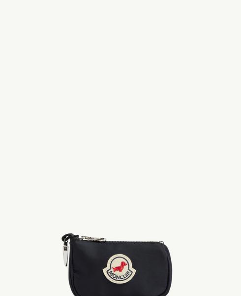 Bag Holder with Zippered Pouch and Metal Carabiner