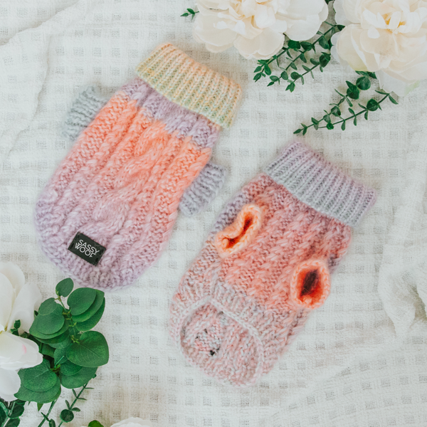 Cable Knit Sweater Pastel