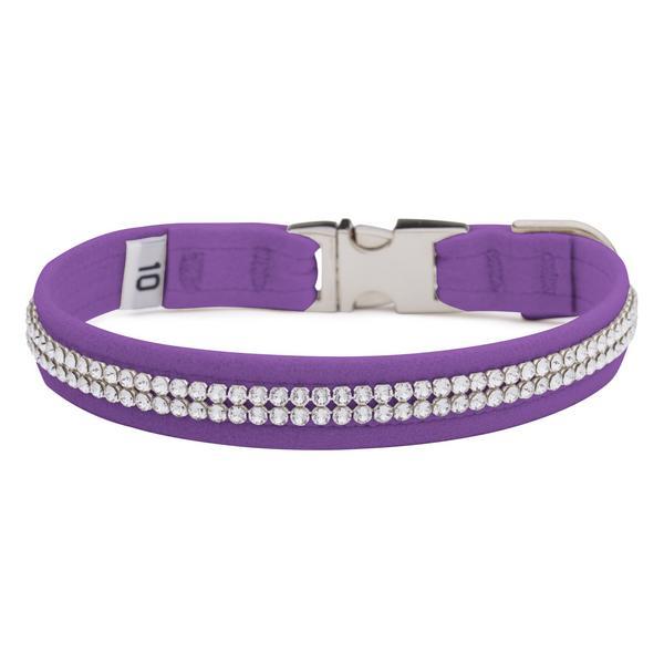 Ultrasuede Collar with Swarovski Crystals