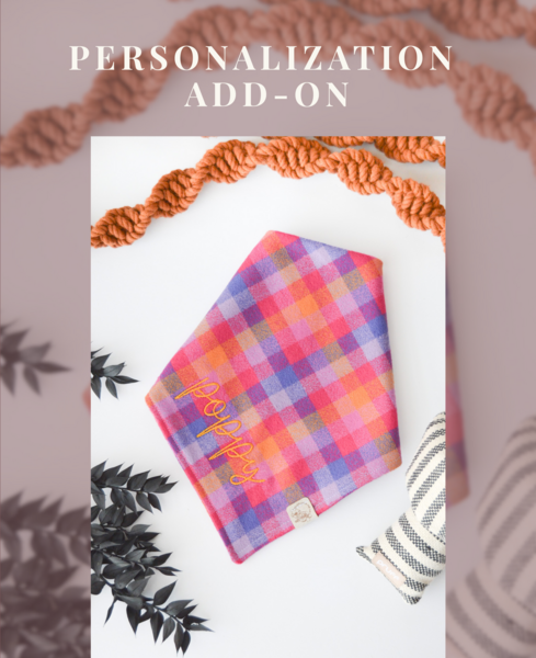 Personalization Add-On For Bandana