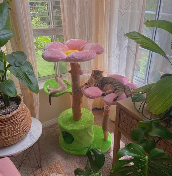 Cherry Blossom Cat Tree