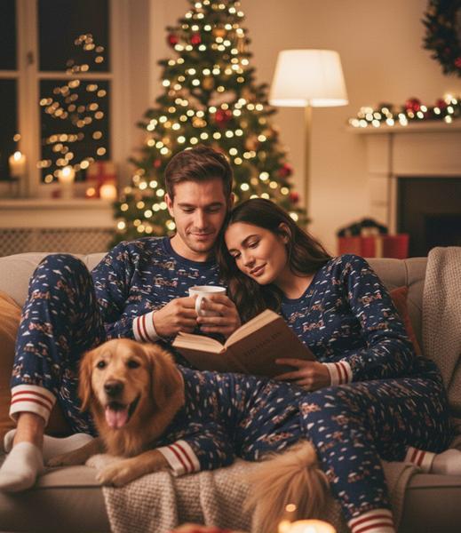 Santa Sleighs Pajama