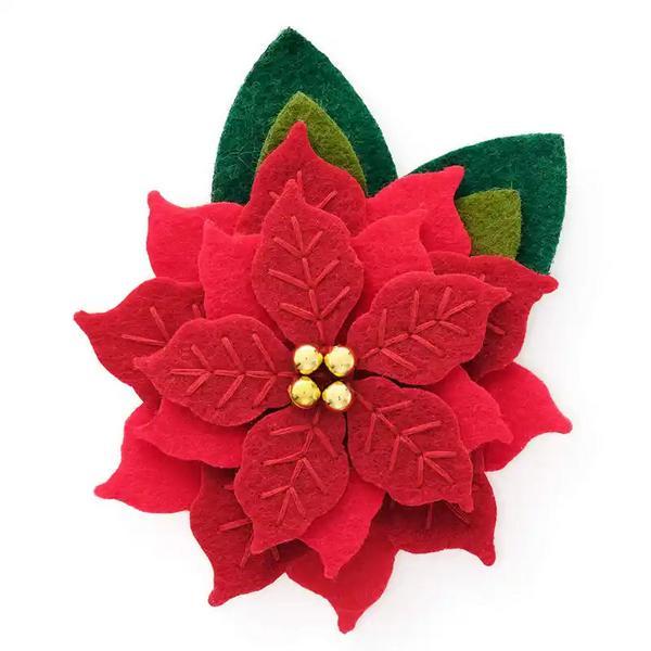 Poinsettia Collar Flower Attachment