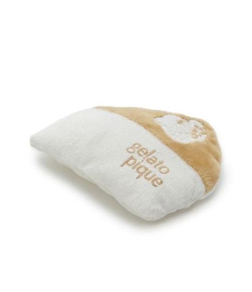 Cheesecake Shaped Soft Dog Toy with Whistle and Rustling Filling