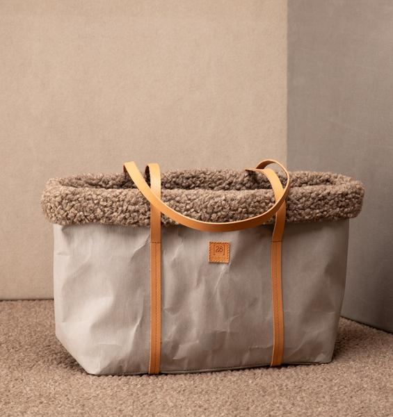 Carrier Bag In Bouclé Wool