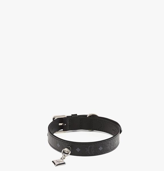 Monogram Print Leather Collar