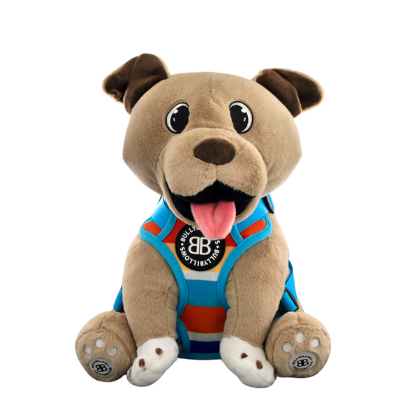 Xl Bully Plush Toy With Harness